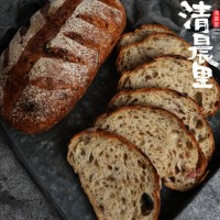 清晨里 梅干菜云腿法式硬欧包欧式面包切片主食代餐饱腹健身营养 梅干菜云腿法式（切片） 330g