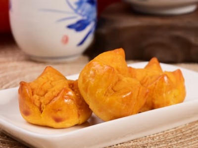 澳福源咸蛋黄开口酥228g饼干零食小