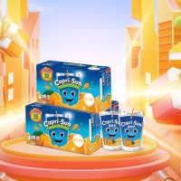 果倍爽（Capri-Sun）儿童果汁饮料非果泥零食橙汁200ml*10袋整箱原装进口