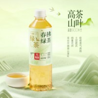 统一 无糖春拂绿茶0糖0脂100%真茶萃取原味茶饮料500ml*15瓶