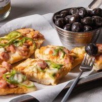 卡利亚西班牙进口 去核黑橄榄 意面披萨西餐鸡尾酒沙拉配料罐头335g