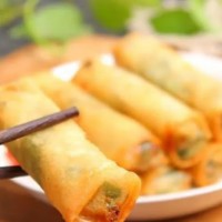 三全馄饨小云吞方便速食早餐速冻食品 素馅春卷12只216g