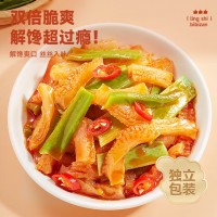 魔芋爽素毛肚贡菜辣条小零食下饭咸菜素食制品休闲食品小吃 【40包】 蒜香味简易版*2袋仅17.